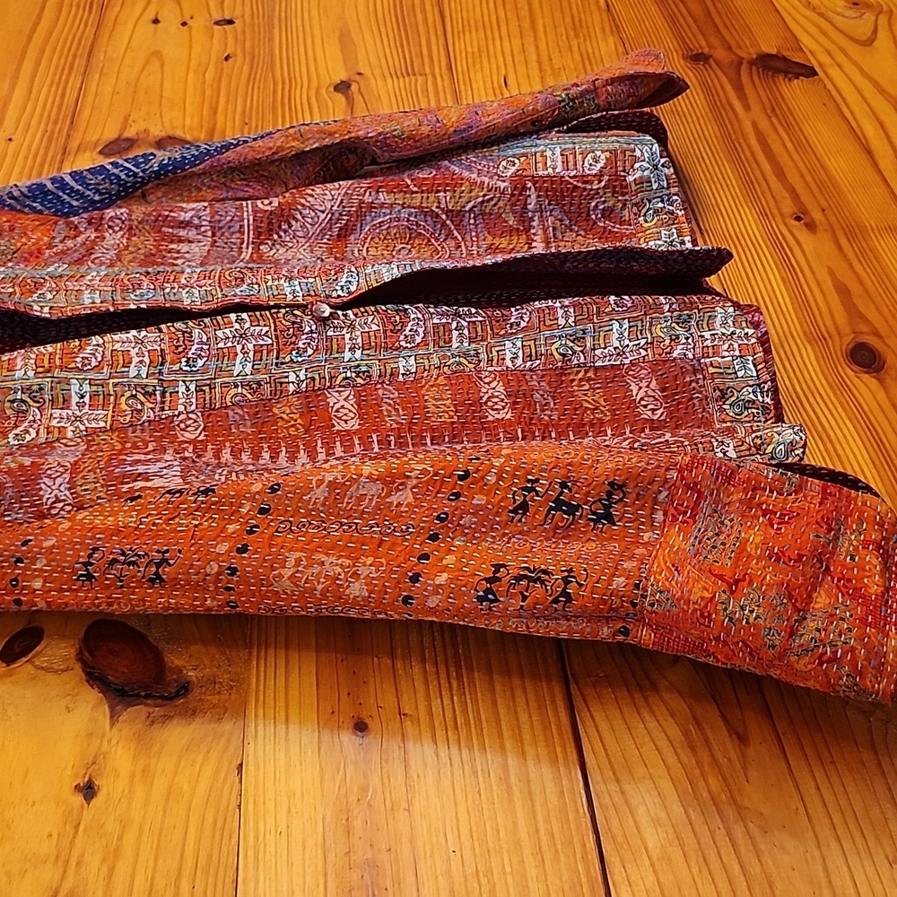 Kantha Patterned Boho Artisan Made Lightweight Sp… - image 5